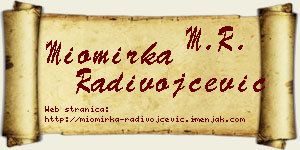 Miomirka Radivojčević vizit kartica